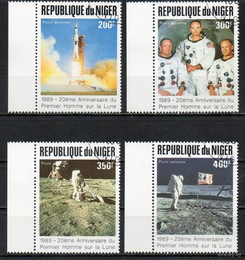 Космос Нигер 1989 год серия из 4-х марок