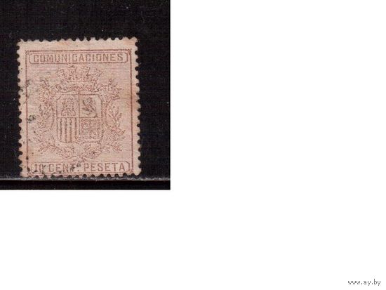 Куба -1875,(Мих.)  гаш. , Стандарт, Герб, Испанские Колонии