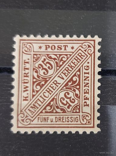 Германия Баден Вюртемберг 1919 Mi.256