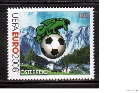 Австрия-2008(Мих.2724)  ** , Спорт, ЧЕ-2008 по футболу,