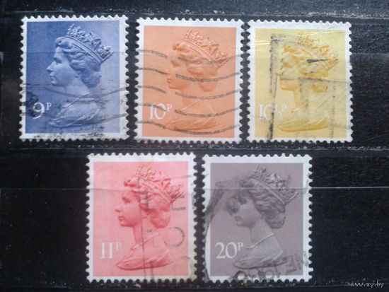 Англия 1976 Королева Елизавета 2  5 марок