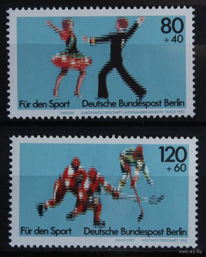 Виды спорта, Германия (Берлин), 1983 год, 2 марки