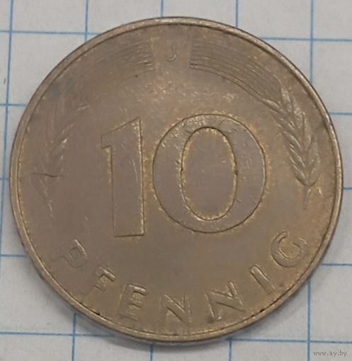 10 пфеннигов 1981г. J  km108
