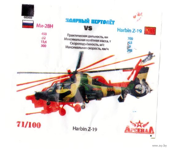 Ударный вертолет Harbin Z-19. Арсенал 71/100. Возможен обмен