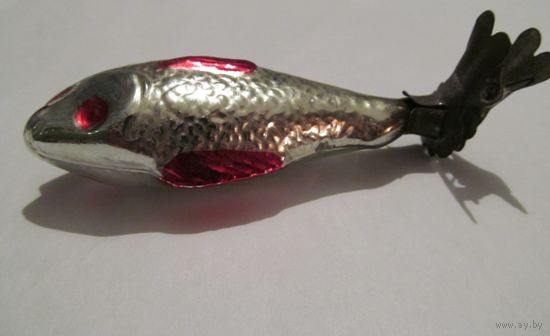 Елочная игрушка СССР (рыбка)