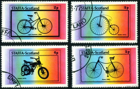 Велосипеды Стаффа 1977 год серия из 4-х марок