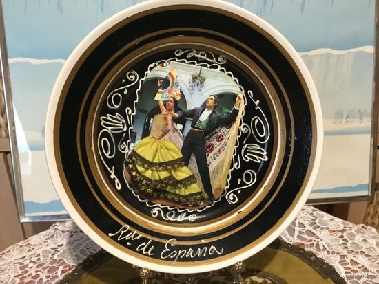 Тарелка коллекционная Фламенко Испания ручная работа