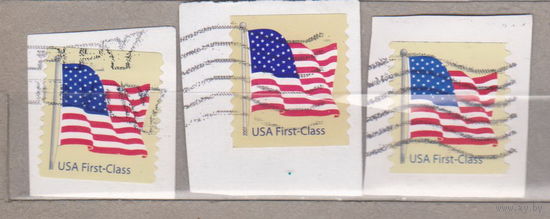 Флаг  США  лот 1068 вырезки цена за 1 марку