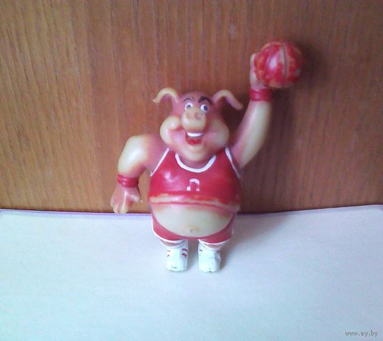 Air Porky из набора "Sports Hawgs" - Свинья кабан баскетболист Chicago Pigs. Производство Toybox Creations (T.B.C.). (баскетбол, basket). (возможен обмен)