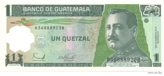 Гватемала.1 кетцаль 2006 г. (пластик). (1)