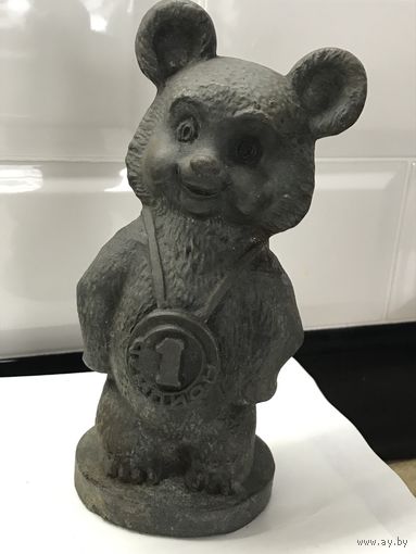 Статуэтка Олимпийский мишка Чемпион Силумин
