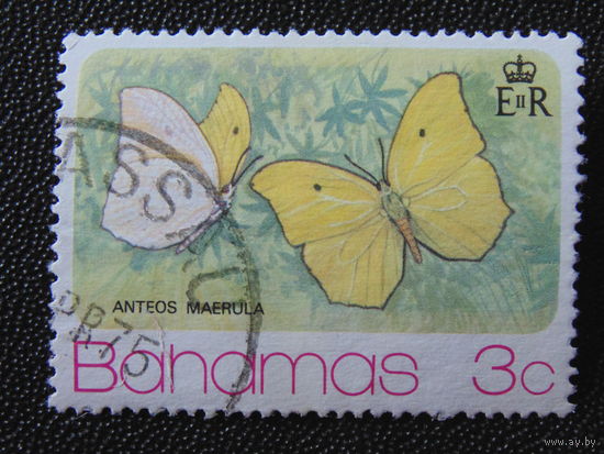 Багамы 1975 г. Бабочки.