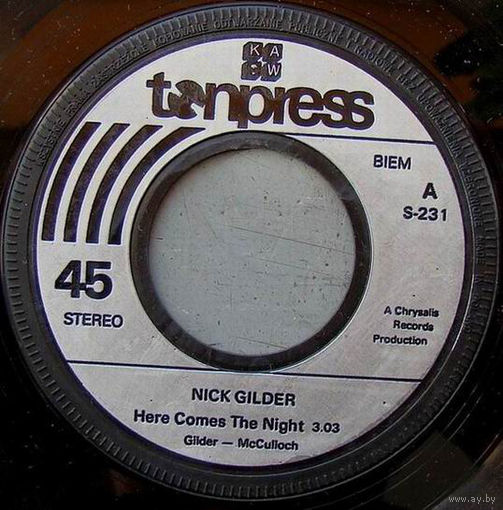 Nick Gilder, Here Comes The Night, SINGLE 1978