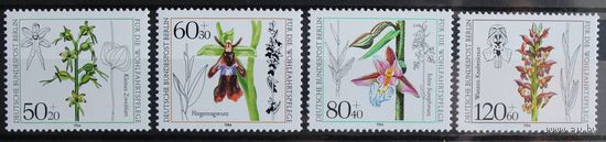 Благотворительные марки. Орхидеи, Германия (Берлин), 1984 год, 4 марки