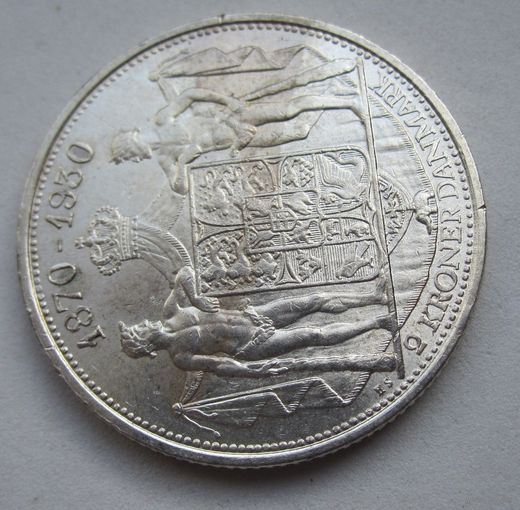 Дания 2 кроны 1930 серебро   .29-324