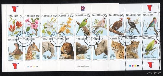 Флора и фауна Африки Намибия 1997 год буклет