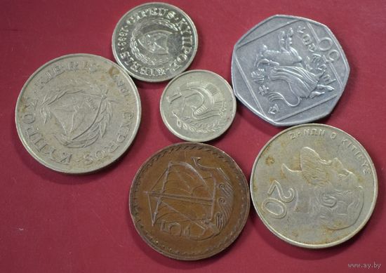 Кипр 6 монет.