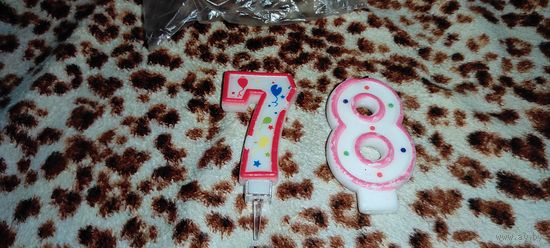 Цифры в торт 7 и 8