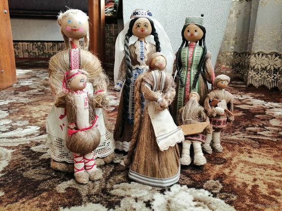 Куклы из льна СССР