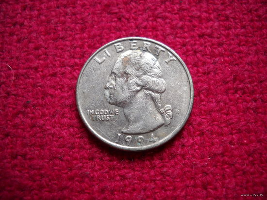 США 25 центов (квотер) 1994 г. (D)
