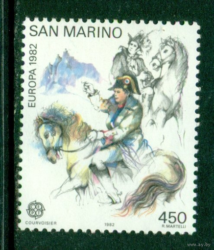 Сан Марино 1982 ** Европа-СЕРТ. Наполеон на лошади. 1,5 евро \\Е 7