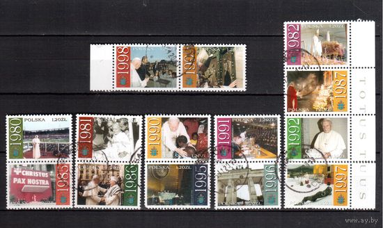 Польша-2003 (Мих.4018)  гаш. , 14 марок, Известные люди ,Религия, Павел II