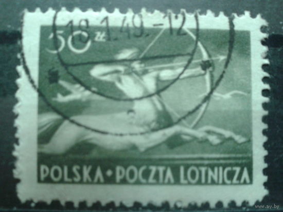 Польша 1948 Авиапочта, кентавр 50 зл