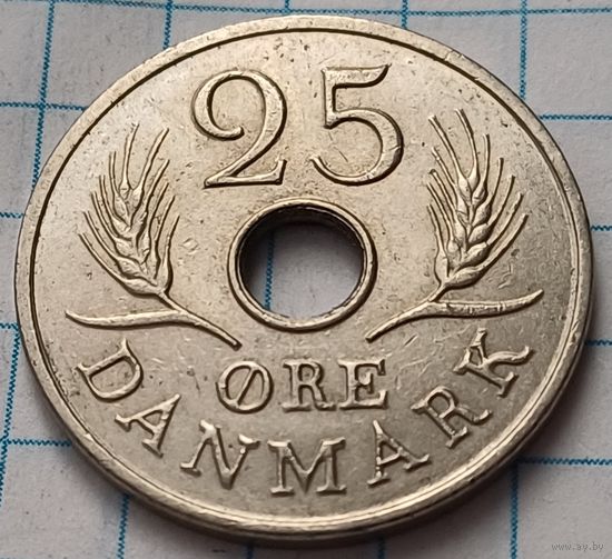 Дания 25 эре, 1967      ( 2-10-4 )
