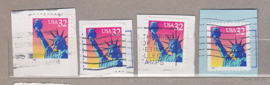 Архитектура статуя свободы  США 1997 год лот 1067 БЕЗ ПОВТОРОВ разновидности разная зубцовка   МОЖНО РАЗДЕЛЬНО вырезки