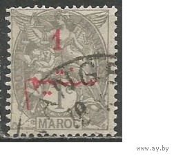 Французское Марокко. Аллегория. Надпечатка на Франции. 1911г. Mi#25.