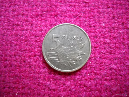Польша 5 грошей 2007 г.