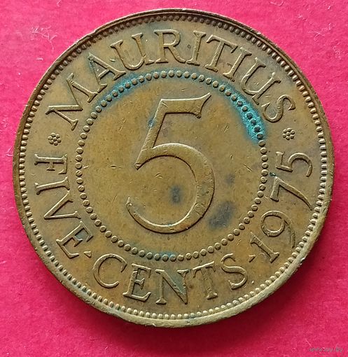Маврикий 5 центов, 1956-1978