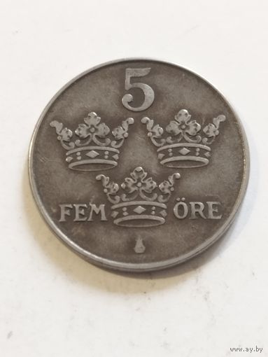 Швеция 5 оре 1949