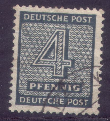 1 марка 1945 год Германия Советская оккупация Западная Саксония 127