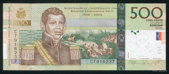 Гаити 500 гурдов 2008 г. P277c. Серия C. UNC