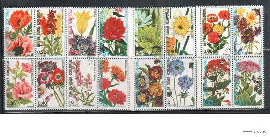 Гвинея Экваториальная-1978 , гаш. , Флора, Цветы (полная серия)