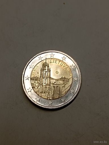 2 евро Литва 2017 Вильнюс