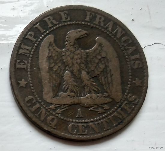 Франция 5 сантимов, 1856 A - Париж 2-6-10