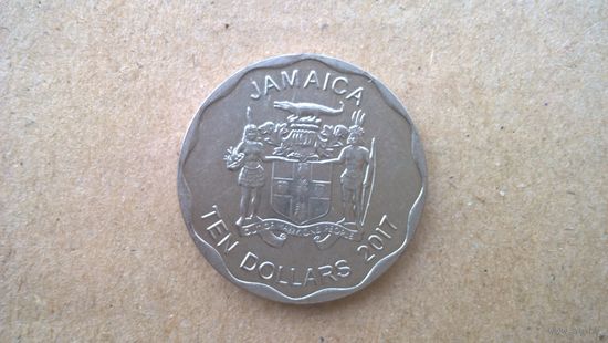 Ямайка 10 долларов, 2017г. (D-56)
