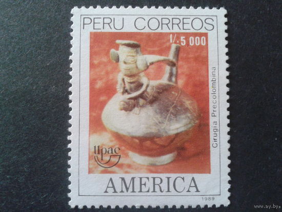 Перу 1989 Америка, посуда инков Mi-7,0 евро