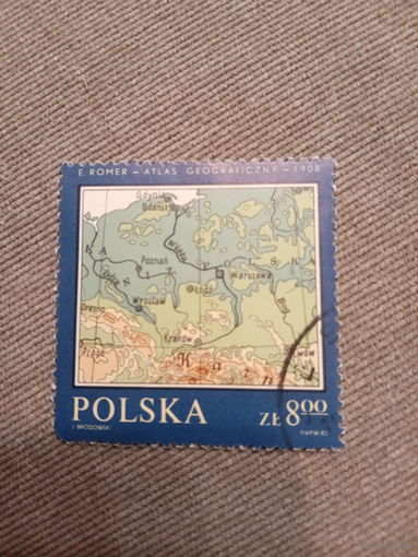 Польша 1982. Географический атлас 1908 года