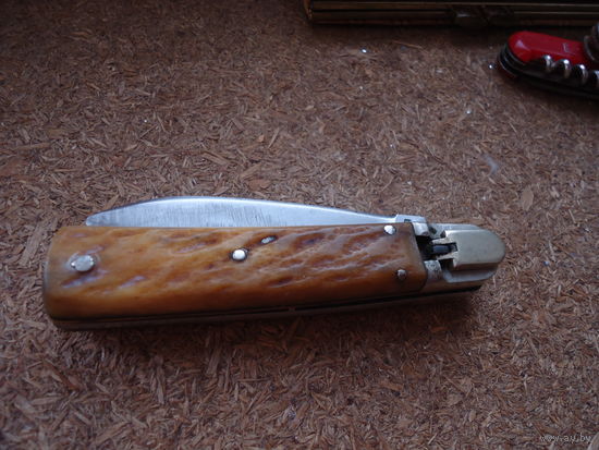 Винтажный складной выкидной перочинный нож MAKINOX