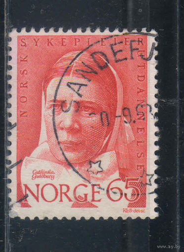 Норвегия 1968 100 летие Катинки Гульдберг - диаконисса и основательница первой школы медсестер в Норвегии #575