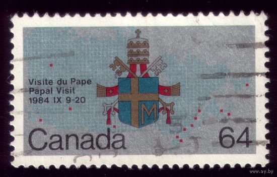 1 марка 1984 год Канада Папский визит 926