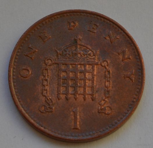 Великобритания 1  пенни, 1992 г.