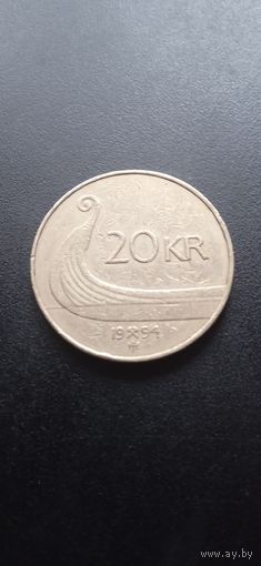Норвегия 20 крон 1994 г.- ладья