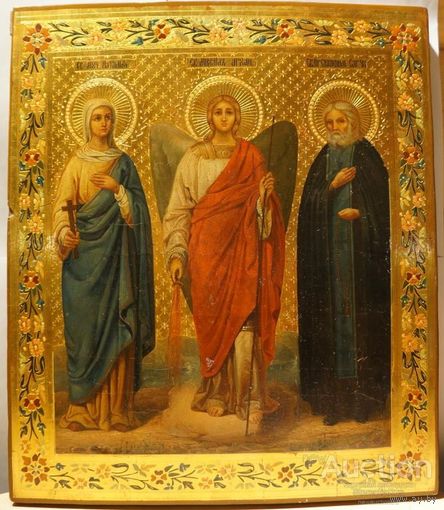 Икона Св. Наталья с Предстоящими. Палех** 19 век.**Шедевр**
