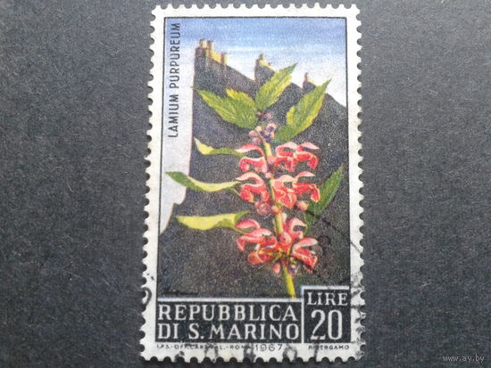 Сан-Марино 1967 цветы