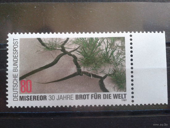 ФРГ 1989 Экология, эрозия почв** Михель-1,5 евро