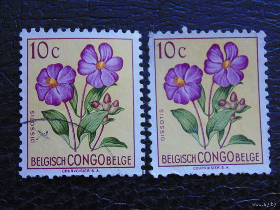 Бельгийское  Конго 1952 г.  Флора. / марка левая /